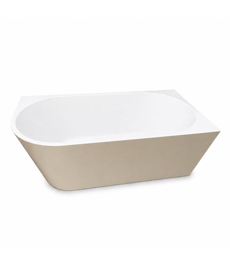 Hoekbad Isia 170 x 78 x 60 cm - links - mat beige