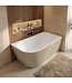 Hoekbad Isia 170 x 78 x 60 cm - links - mat beige