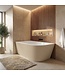 Hoekbad Isia 170 x 78 x 60 cm - rechts - mat beige