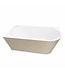 Hoekbad Isia 170 x 78 x 60 cm - rechts - mat beige