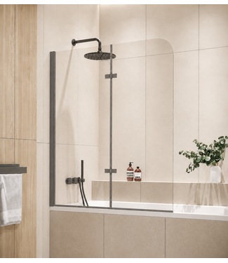 Badwand Austin 120 x 140 cm - grijs - nano coating