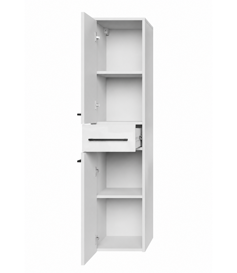 Badkamerkast Florence 30 x 35 x 130 cm - hoogglans wit