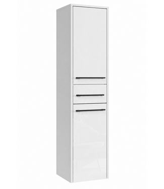 Badkamerkast Florence 30 x 35 x 130 cm - hoogglans wit