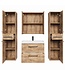 Badkamermeubel Florence 60cm XL set met spiegelkast - kastanje eiken