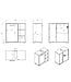 Wastafelkast Jupiter 60 x 30 x 60 cm - eiken - visgraat