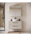 Wastafelkast Florence 80cm met spiegelkast - beige