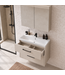 Badkamermeubel Florence 01 80cm met spiegelkast - beige