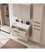 Badkamermeubel Florence 80cm complete set met spiegelkast - beige