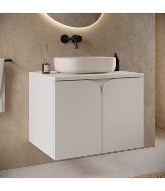 Wastafelkast Nepal - 60 x 46 x 46 cm - beige