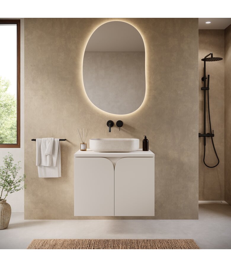Wastafelkast Nepal - 60 x 46 x 46 cm - beige