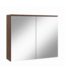 Spiegelkast Toledo 80 x 20 x 60 cm - walnoot bruin