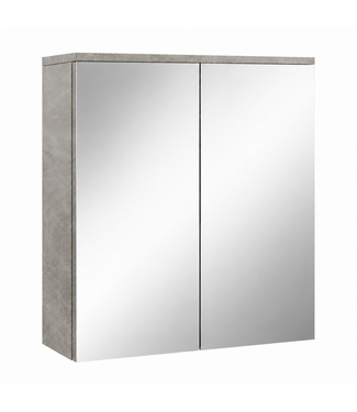 Spiegelkast Toledo 60 x 20 x 60 cm - grijs