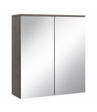 Spiegelkast Toledo 60 x 20 x 60 cm - grijs eiken