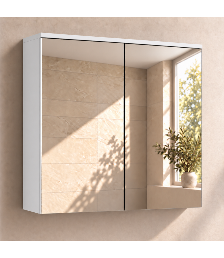 Spiegelkast Toledo 60 x 20 x 60 cm - wit