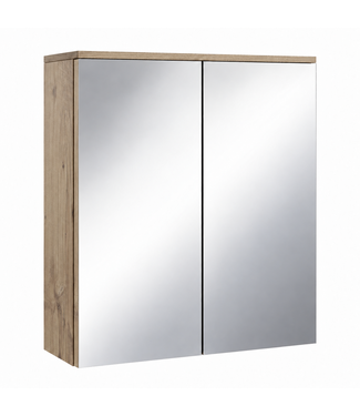 Spiegelkast Toledo 60 x 20 x 60 cm - kastanje eiken