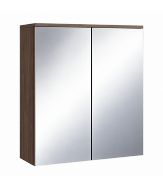 Spiegelkast Toledo 60 x 20 x 60 cm - walnoot bruin