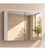 Spiegelkast Toledo 80 x 20 x 60 cm - wit