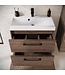 Badkamermeubel Florence 60cm complete set met spiegelkast - walnoot bruin
