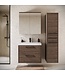 Badkamermeubel Florence 60cm complete set met spiegelkast - walnoot bruin
