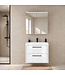 Badkamermeubel Florence 01 60cm met spiegelkast - hoogglans wit