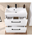 Badkamermeubel Florence 01 60cm met spiegelkast - hoogglans wit