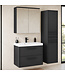 Badkamermeubel Florence 01 60cm met wastafel - mat zwart