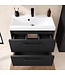Badkamermeubel Florence 60cm complete set met spiegelkast - mat zwart