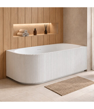 Hoekbad Havana 170 x 80 x 58 cm - wit  - rechts