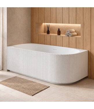Hoekbad Havana 170 x 80 x 58 cm - wit  - links