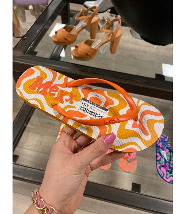 Mexx Slipper Celine Oranje
