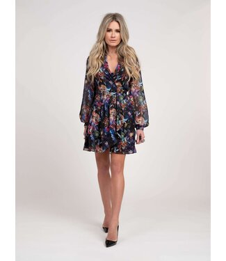 Nikkie Nikkie Jurk Vince Flower Extra Navy