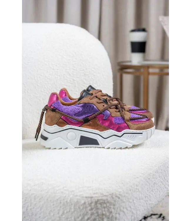 DWRS Label DWRS Sneaker Jupiter Terry Purple / Brown