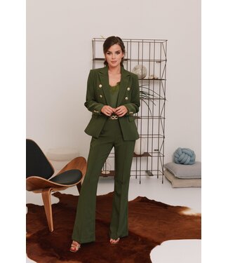 Radical Broek Pepita Army Green