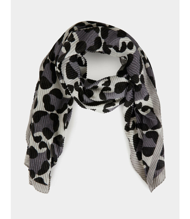 Morgan Sjaal 5Pliss Grijs