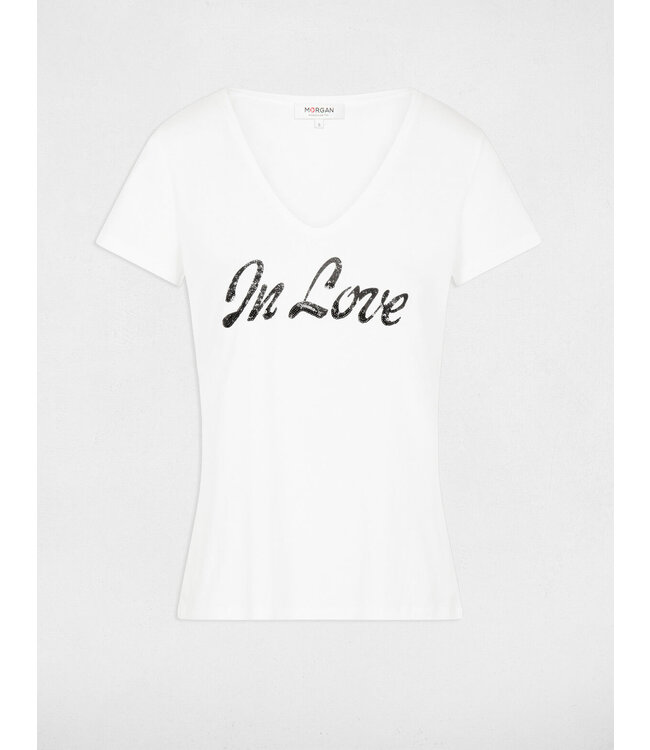 Morgan T-shirt Dlagon Offwhite