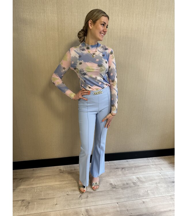 Radical Broek Pepita Light Blue