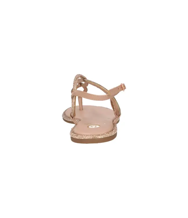 La Strada Slipper Gold Stones