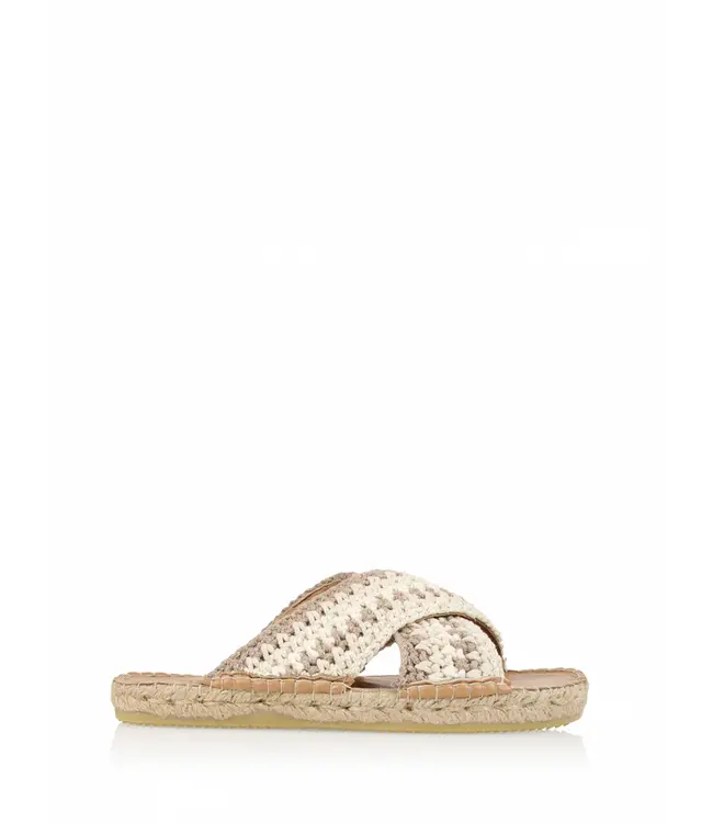 DWRS Sandaal Casablanca Knitted White/Taupe