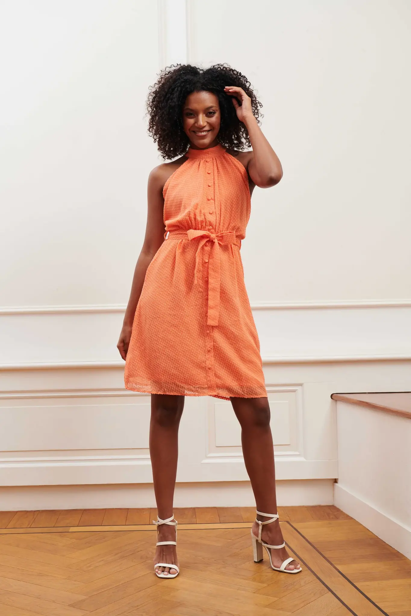 Lofty Manner Jurk Remia Orange
