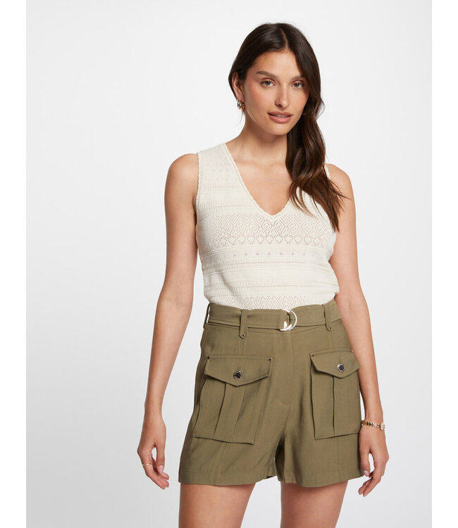 Morgan de toi Morgan Short Shady Army Green