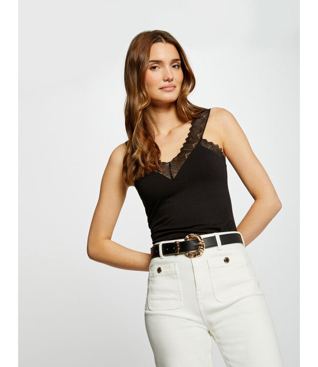 Morgan Top Dnae Black