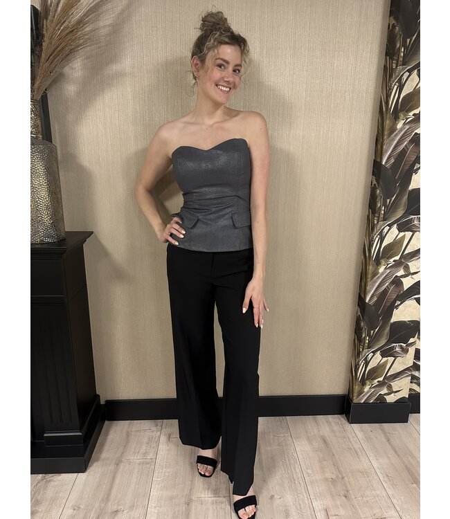 Rinascimento Bustier Top Scuro Grey