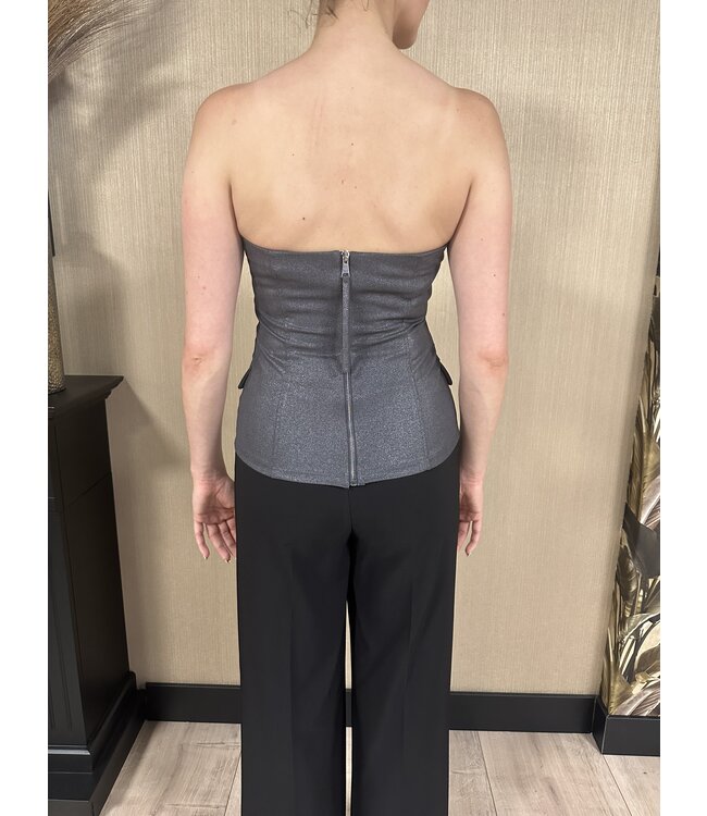 Rinascimento Bustier Top Scuro Grey