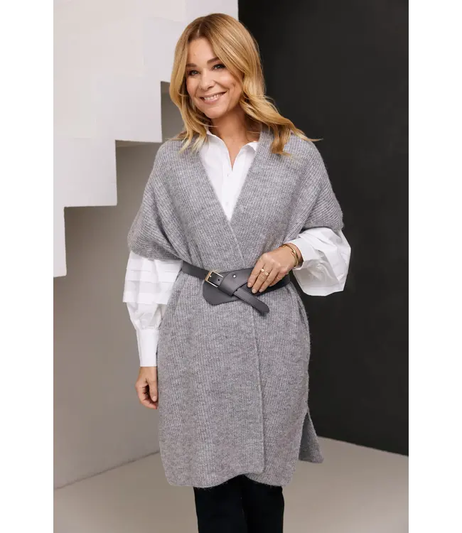 G-maxx Vest Eleya Grey Melange