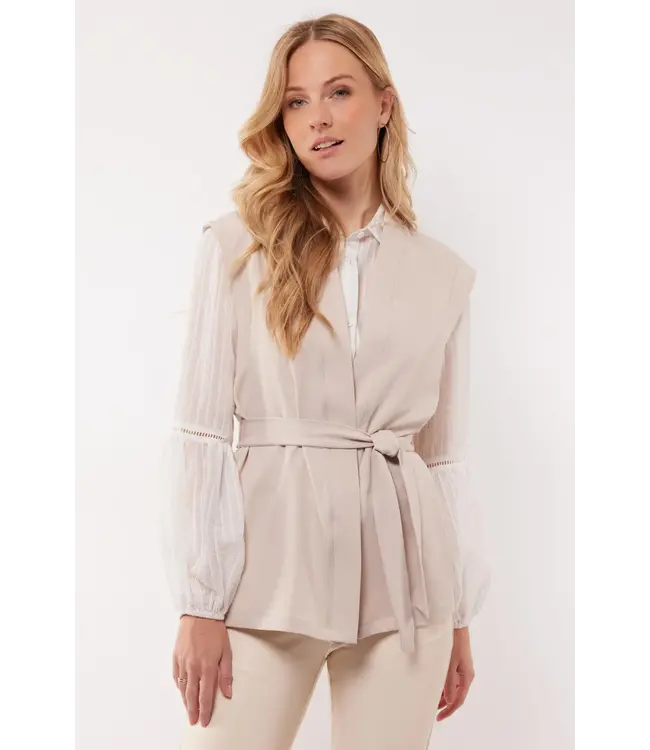 C&S The Label C&S Gilet Charel Sand