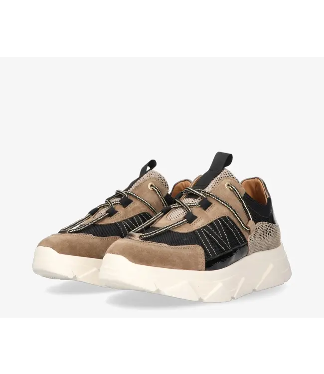 Tango Tango Sneaker Kady Fat 429-L Taupe/Black