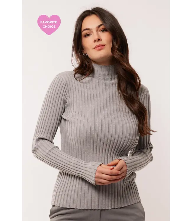 C&S The Label C&S Trui Chalisa Grijs Melange