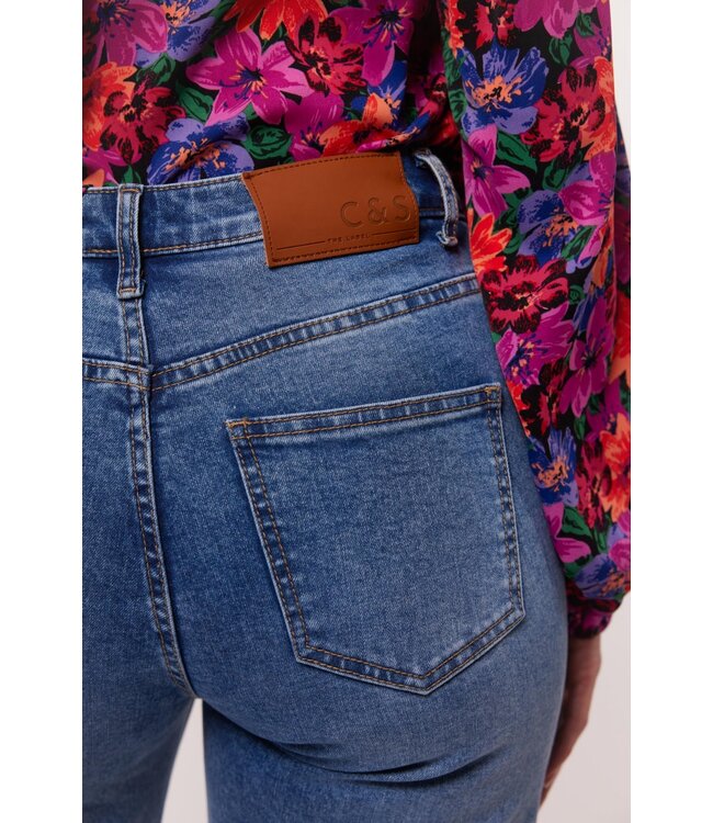 C&S Broek Ciara Denim Dark Blue