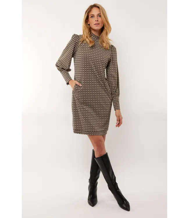 G-maxx Jurk Brandy Black/Sahara