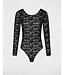 Morgan de toi Morgan Top Tlace Black